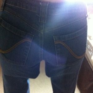 Blue asphalt skinny jeans