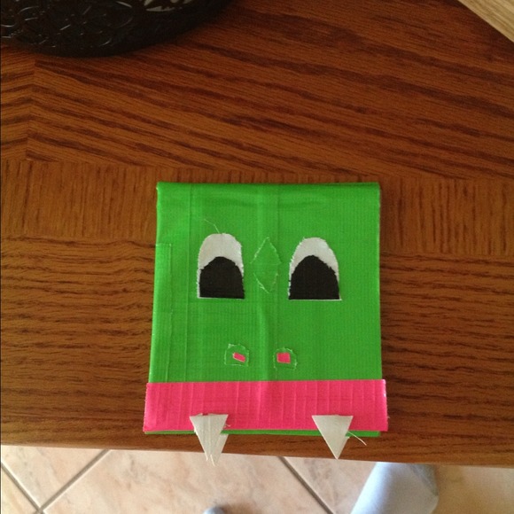 Crocodile duct tape wallet.