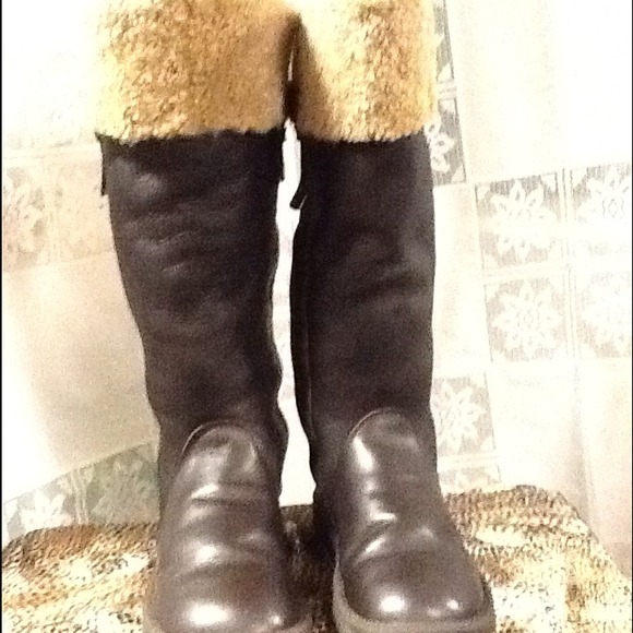 ♨Reduced♨Brown Leather UGG Locarno Tall Boots 8