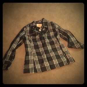 Lg Plaid rain jacket reserved bundle