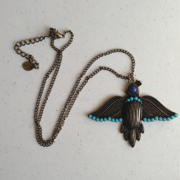 🚫Bundled🚫 Bronze and Turquoise Bird Necklace