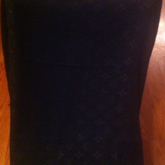 Reduced Beautiful black large faux LV scarf/shawl.