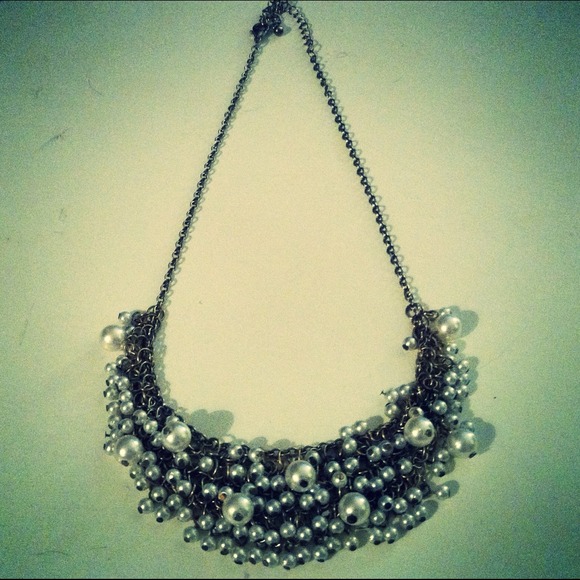 SOLD AS BUNDLE Pearl & Chain Bib Necklace