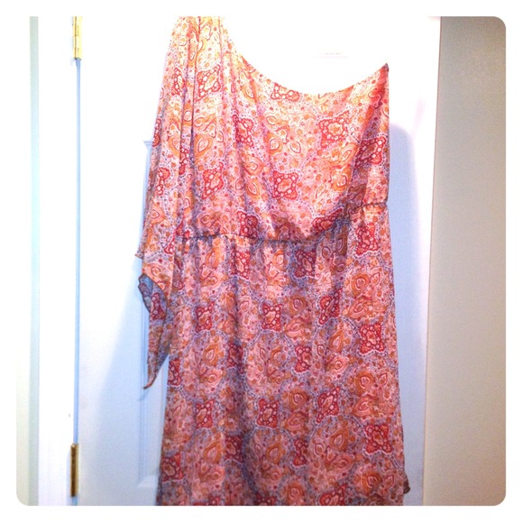 One shoulder mini dress