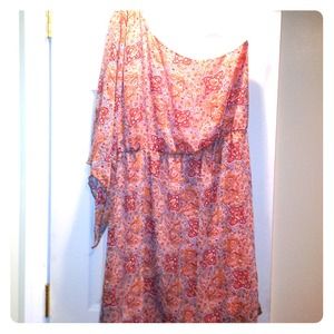 One shoulder mini dress