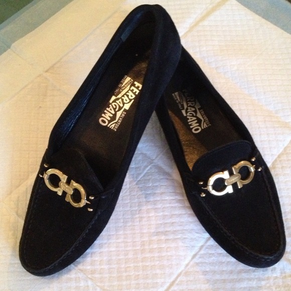 Salvatore Ferragamo suede driving shoes