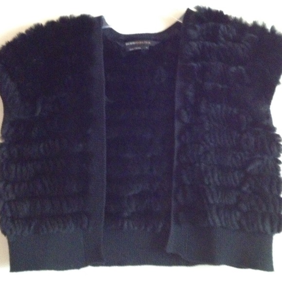 *REDUCED* BCBG Rabbit Fur Vest