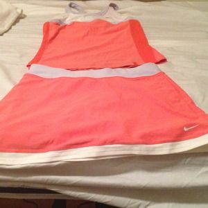 Top and skirt, tennis workout outfit