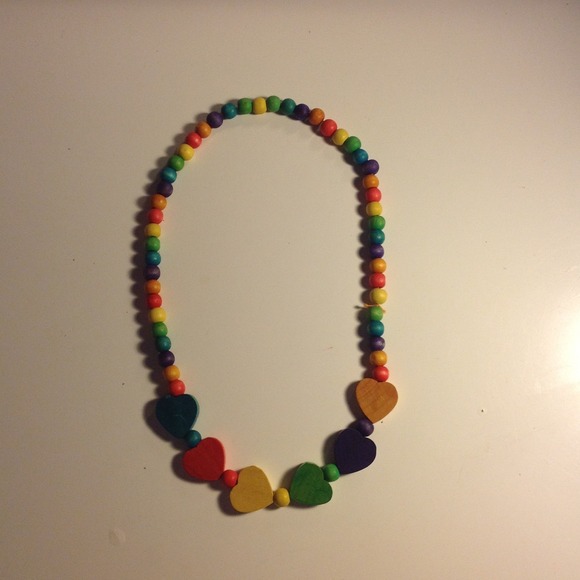 Rainbow Beaded Necklace
