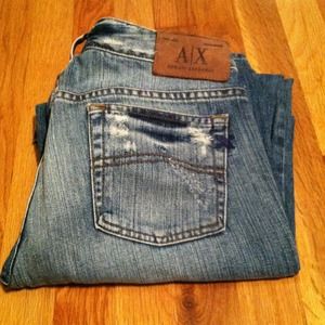 Armani Exchange Distressed Jeans