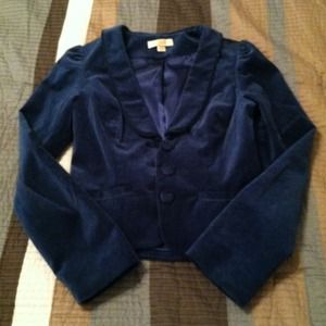 erin fetherston Jackets & Coats - Blue Velvet Blazer! XS erin fetherston Jackets & Coats - Blue Velvet Blazer! XS