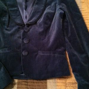 erin fetherston Jackets & Coats - Blue Velvet Blazer! XS erin fetherston Jackets & Coats - Blue Velvet Blazer! XS