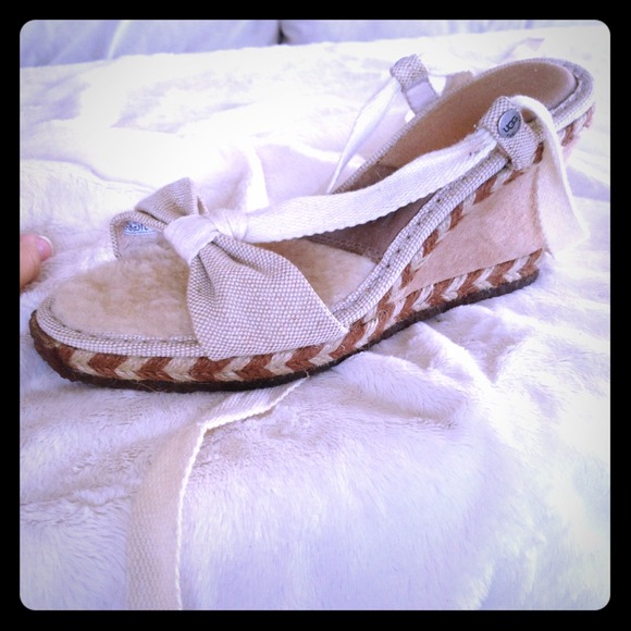 Ugg lace up wedges