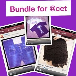 Jeans, lot of toddler tops, black lace shorts