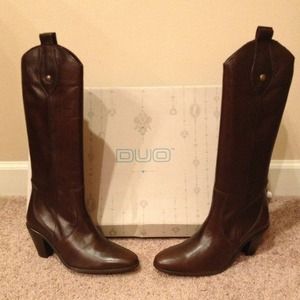 RESERVED!  Iseo Brown Leather Boots - New In Box