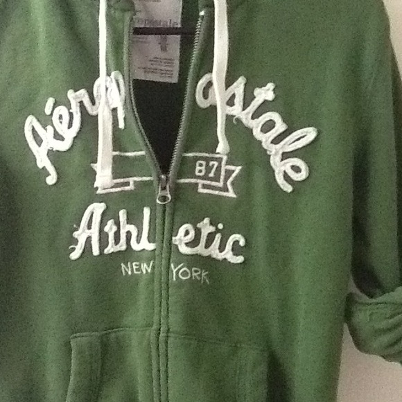 Green Aeropostale hoodie. - Picture 2 of 2