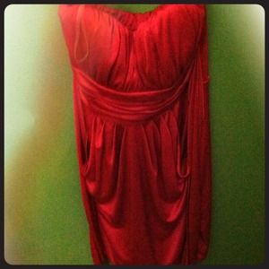 It's a pretty silky dress fits so perfect