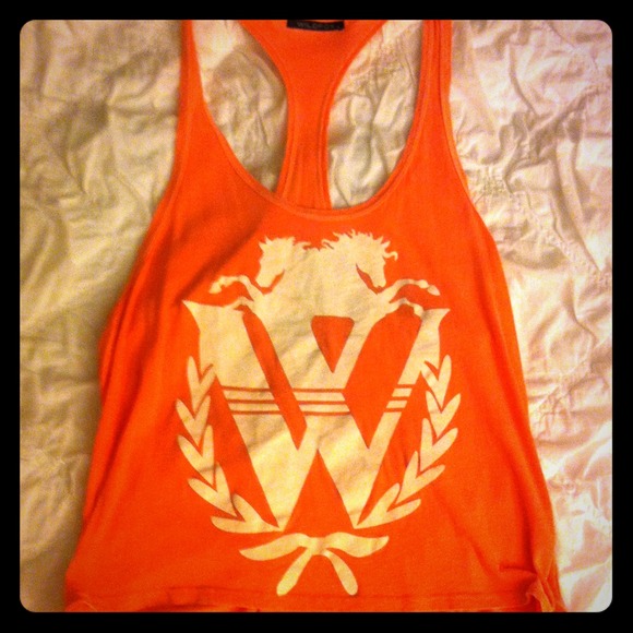 Bright coral Wildfox tank