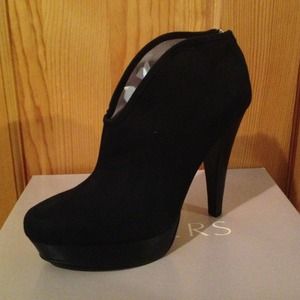 Black suede Bakers booties