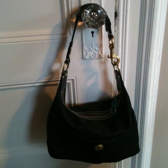 COACH black purse/ blue inside - Picture 4 of 4