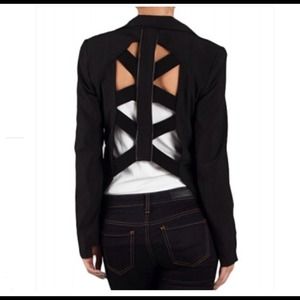 Cut out pink black blazer new!!!! Never used!