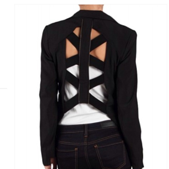Cut out black pink blazer new! Never used!