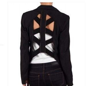 Cut out black pink blazer new! Never used!