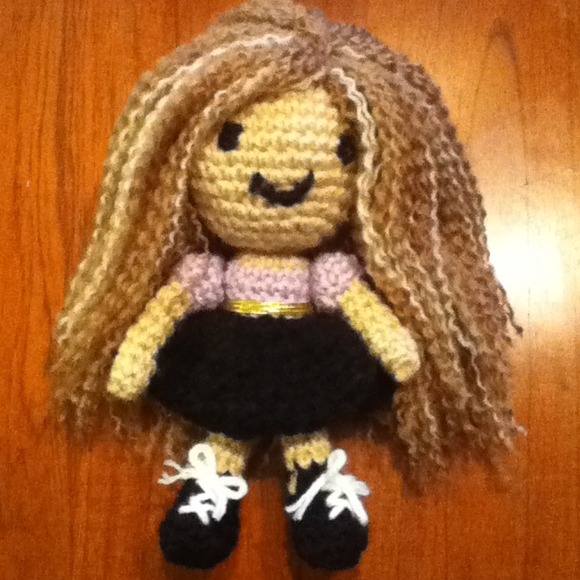 Hand crocheted doll