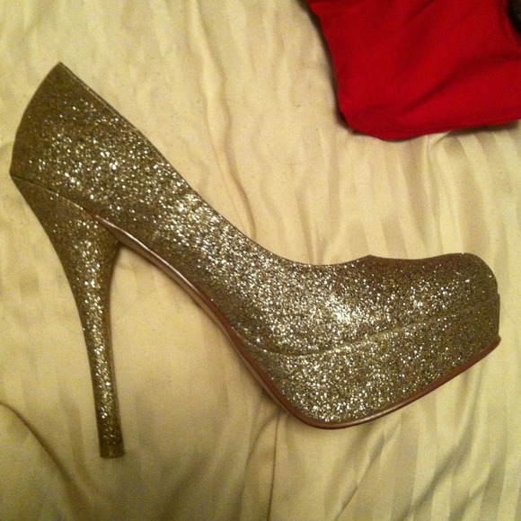 Silver glitter heels - Picture 2 of 3