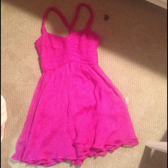 pink dress able to be worn many ways