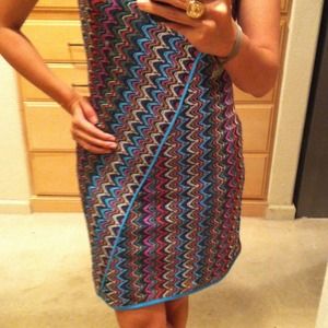 Dresses - fun 60's like zig zag dress Dresses - fun 60's like zig zag dress