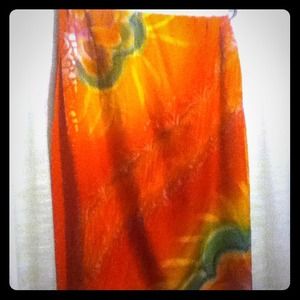 Vibrant scarf/coverup
