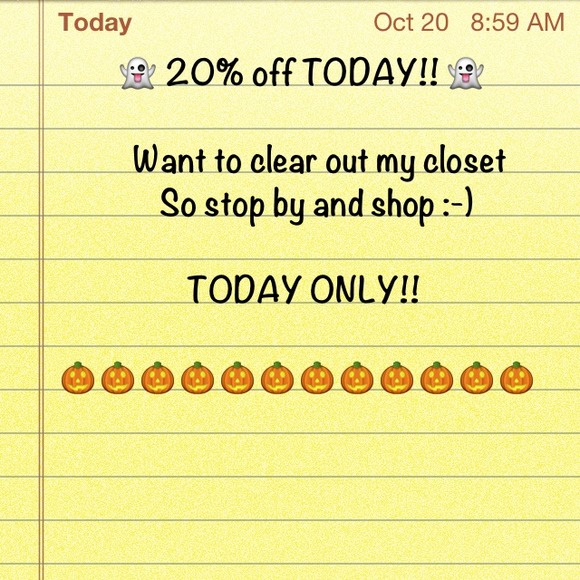 Shop and save TODAY ONLY!!!