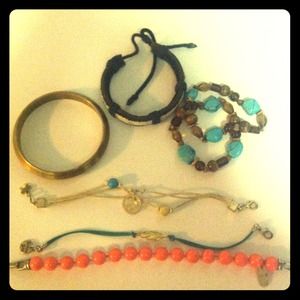 Lot of Seven Bracelets