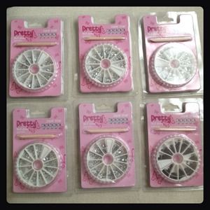 ✨RESERVED✨Set of 6 Brand New Nail Art Rhinestones