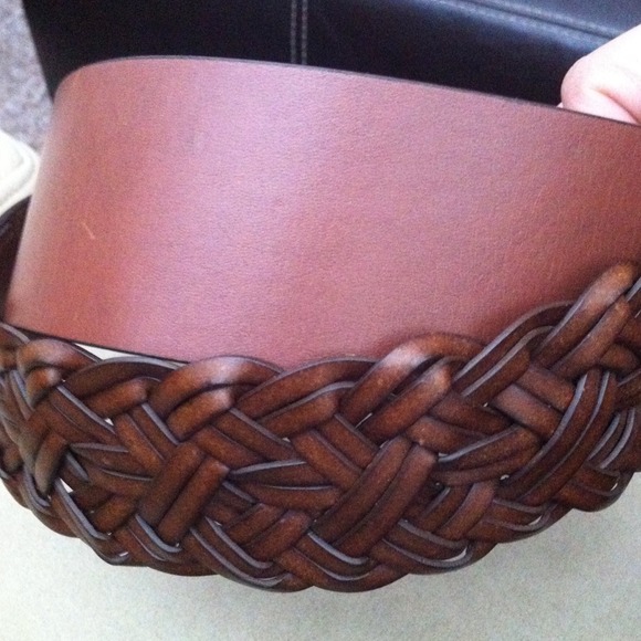 Ann Taylor Loft woven & solid large belt