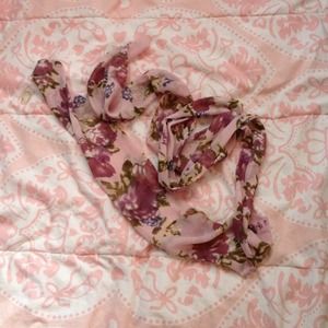 Floral headband, scarf, belt, sash