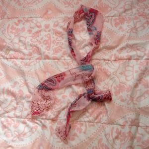 Pink scarf, belt, sash, headband