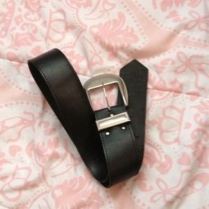 Black belt with silver accent.