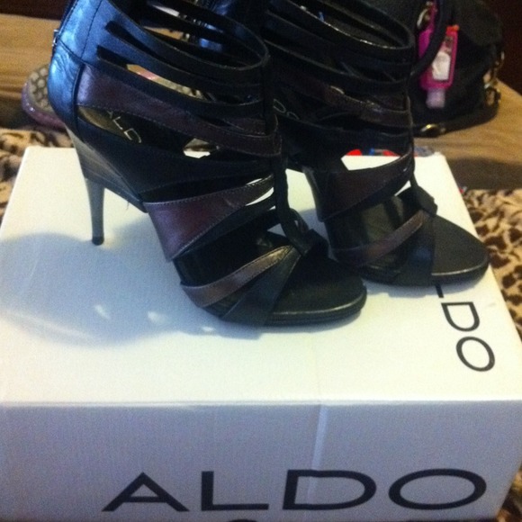 Black and brown Aldo's shoes!