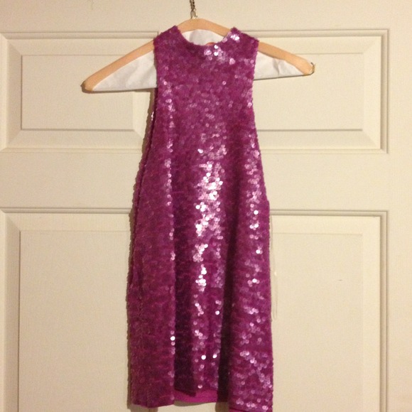 Sequin fuchsia top