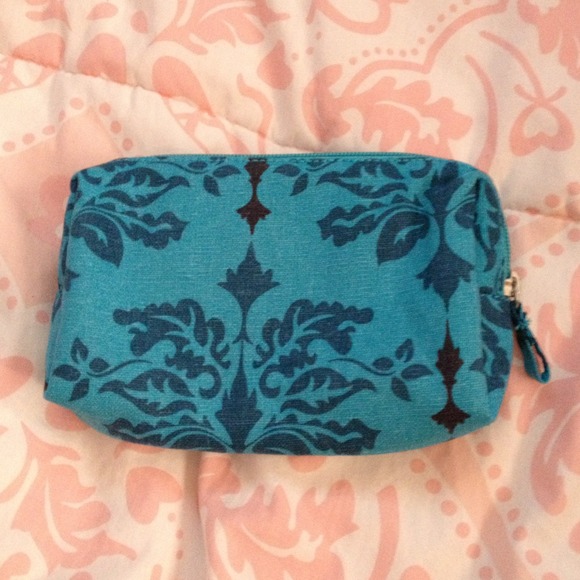 Blue money/makeup bag
