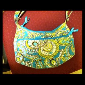 Vera Bradley green purse small med size handbag