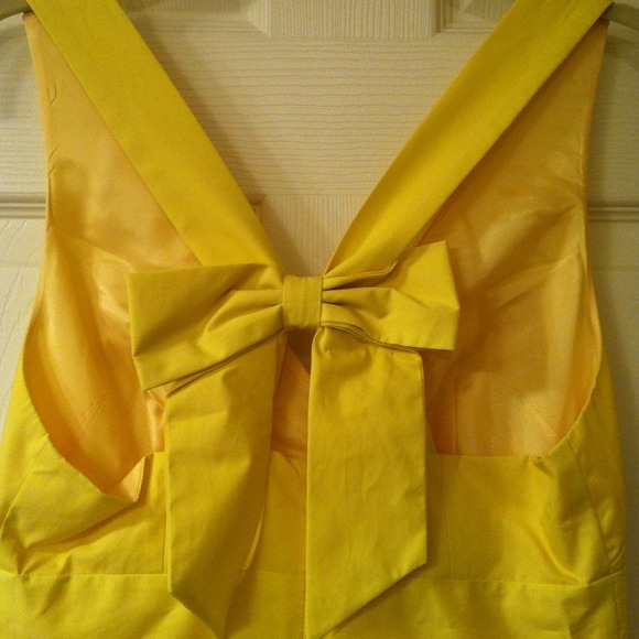 SOLD IN BUNDLE!!! J Crew yellow dress - Picture 2 of 4