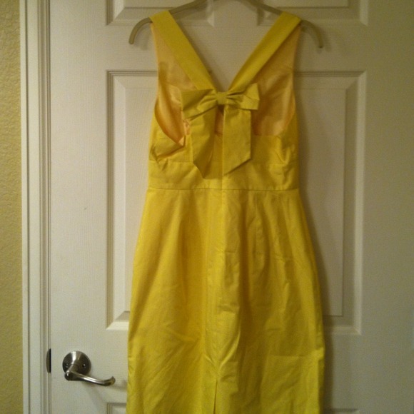 SOLD IN BUNDLE!!! J Crew yellow dress - Picture 3 of 4