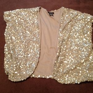 Sequin shrug