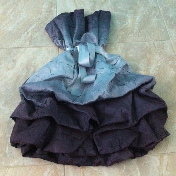 purple and silver dress