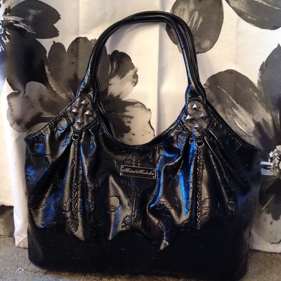 Handbags - Black Metal Mulisha bag