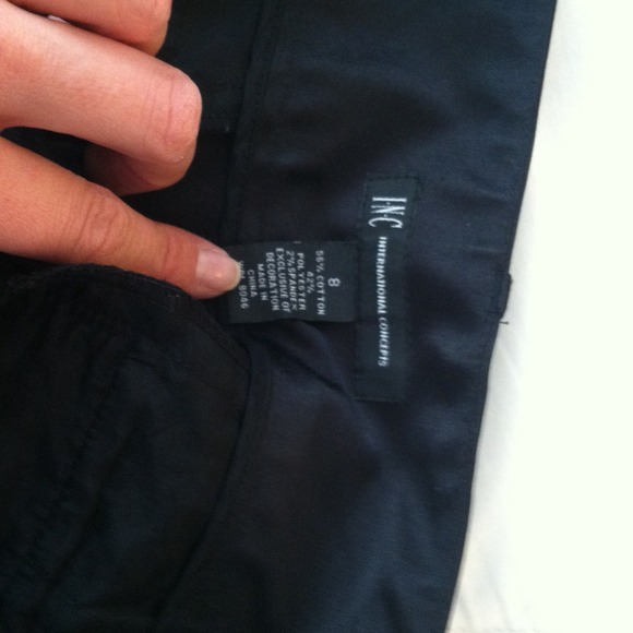 Black Satin-Look Pants - Picture 3 of 3