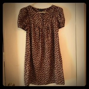 Marc by Marc Jacobs Dresses & Skirts - Reserved Marc Jacobs brown flower print dress Marc by Marc Jacobs Dresses & Skirts - Reserved Marc Jacobs brown flower print dress